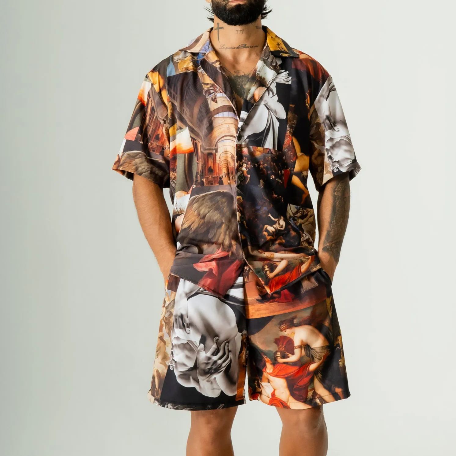 Men's Short-sleeved shirt set