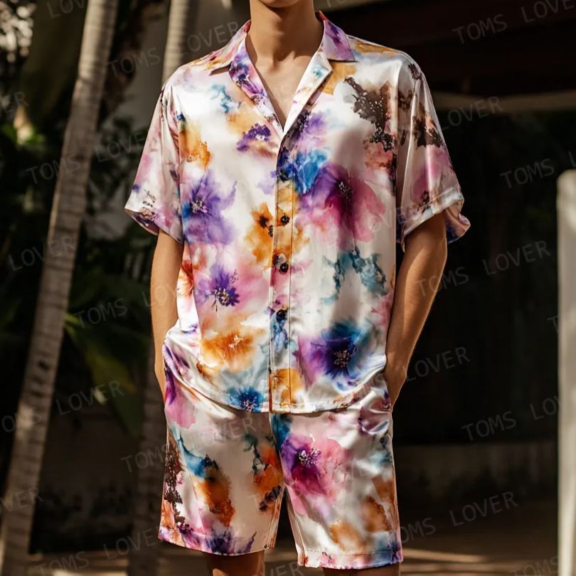 Men's Short-sleeved shirt set