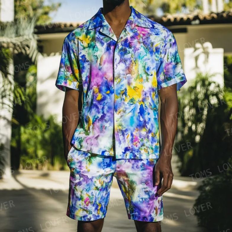 Men's Short-sleeved shirt set