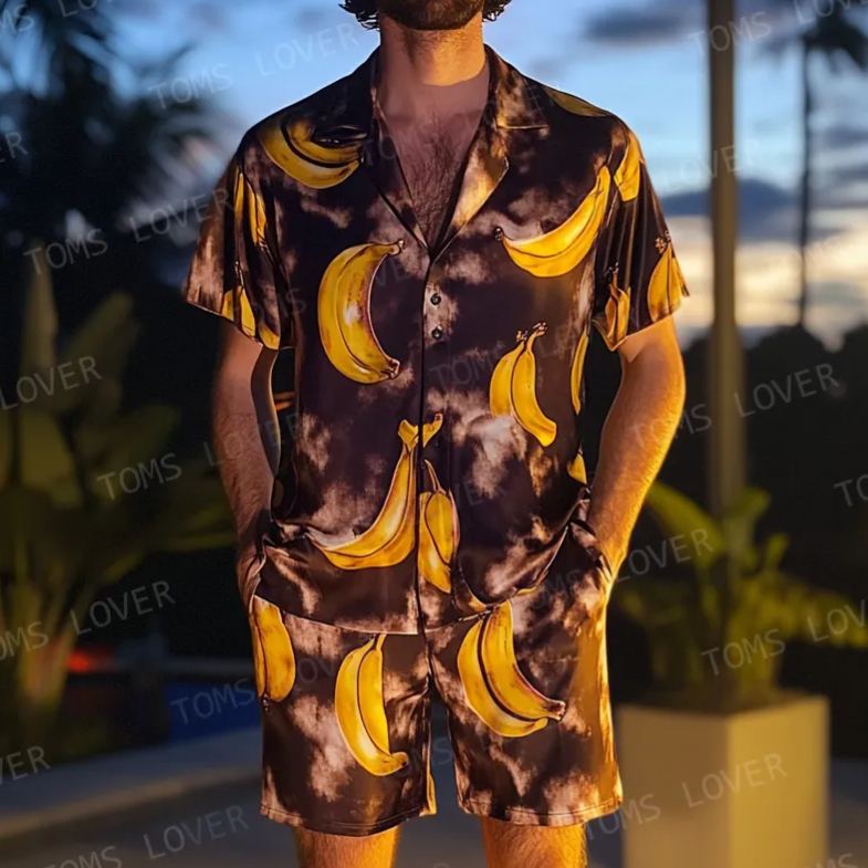 Men's Short-sleeved shirt set