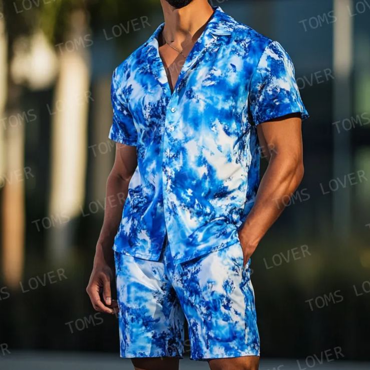 Men's Short-sleeved shirt set