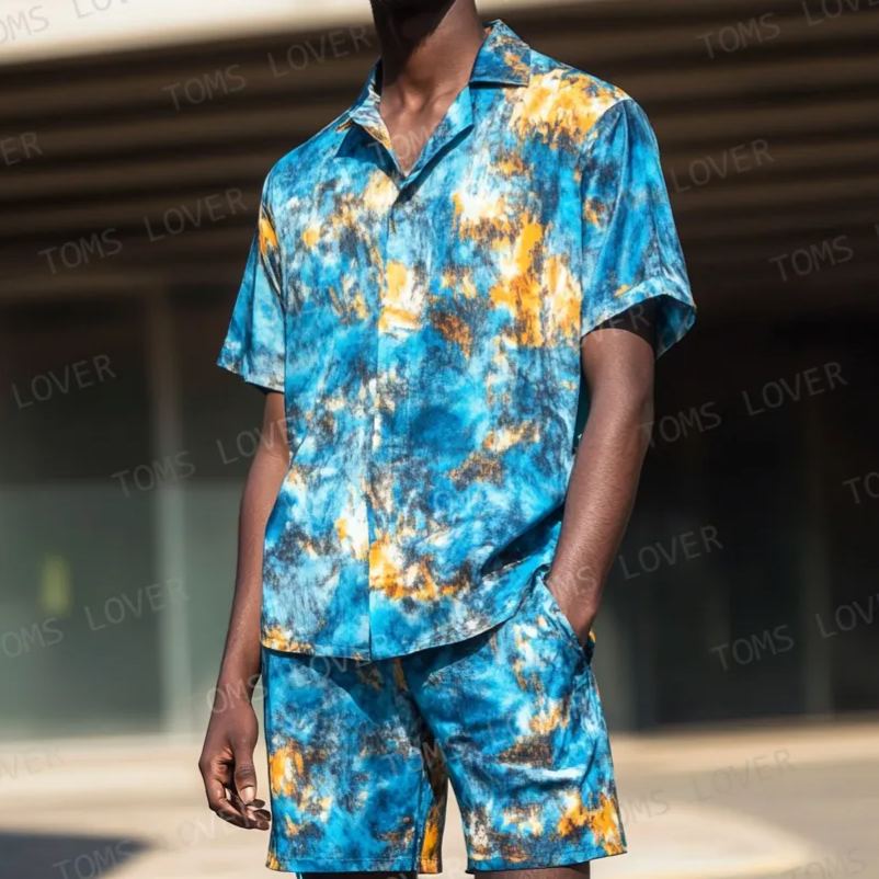 Men's Short-sleeved shirt set