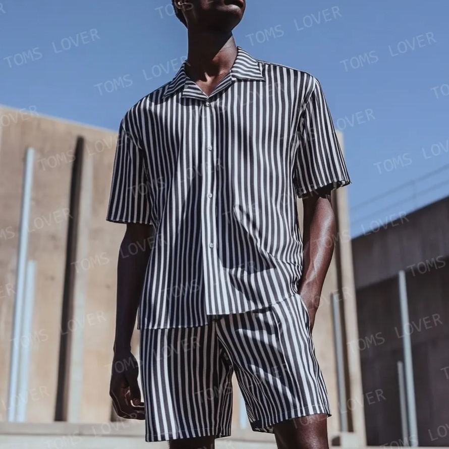 Men's Short-sleeved shirt set