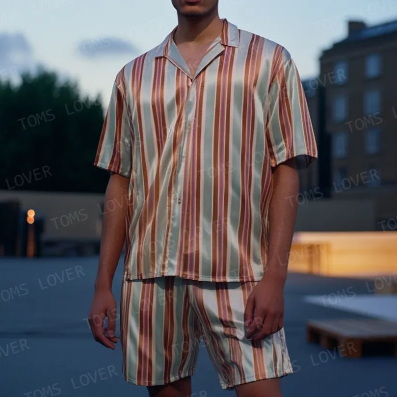 Men's Short-sleeved shirt set