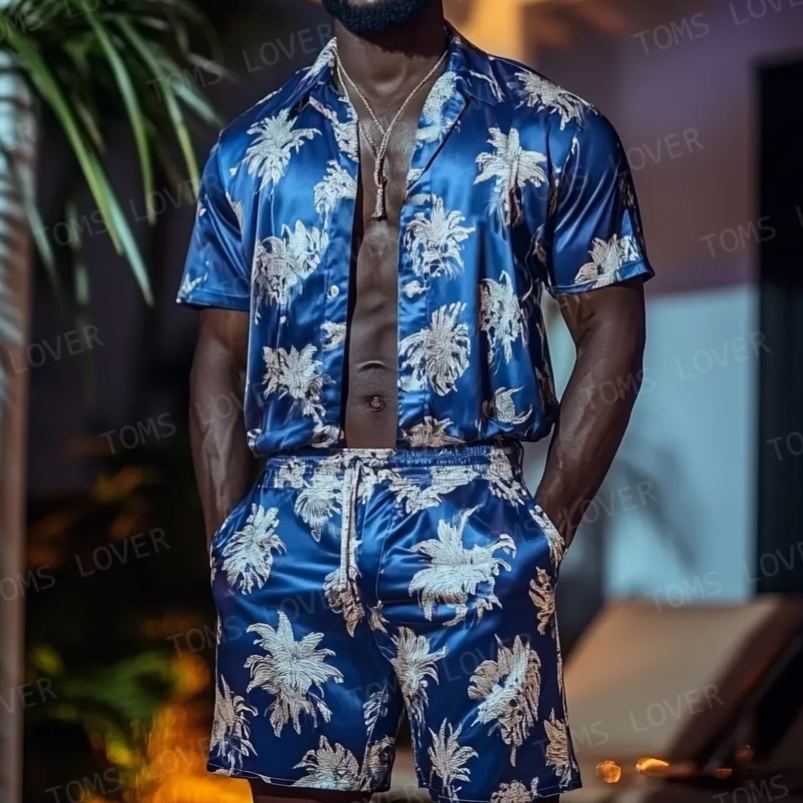 Men's Short-sleeved shirt set