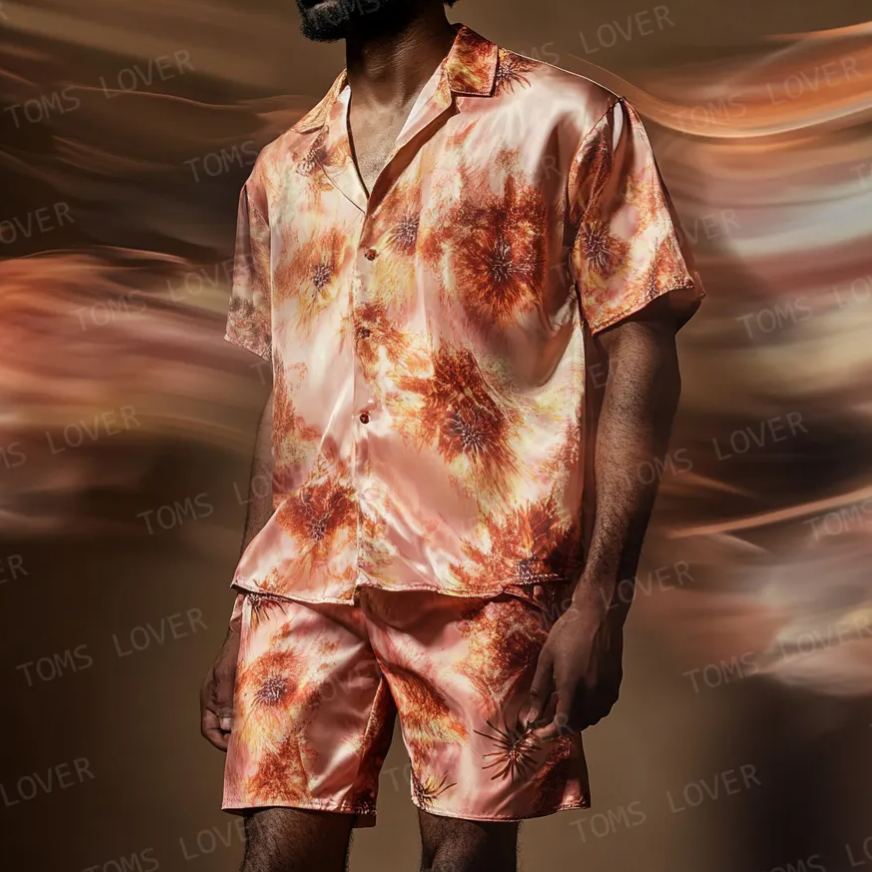 Men's Short-sleeved shirt set