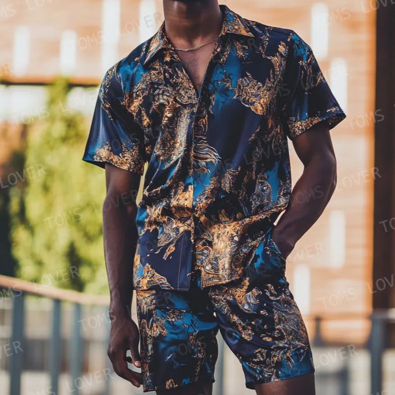 Men's Short-sleeved shirt set