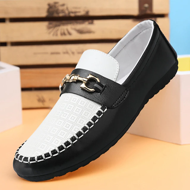 Men's Genuine Leather Loafers Casual Flat Shoes