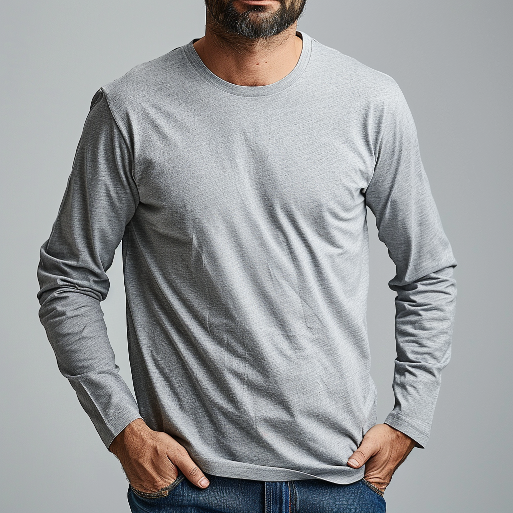 TomsloverBasic casual cotton long-sleeved pullover tee