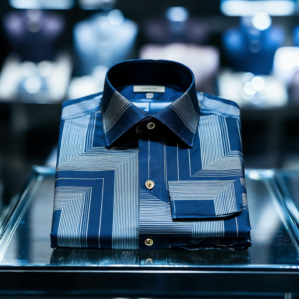 Men's Satin Luxe Long Sleeve Button Down Shirt