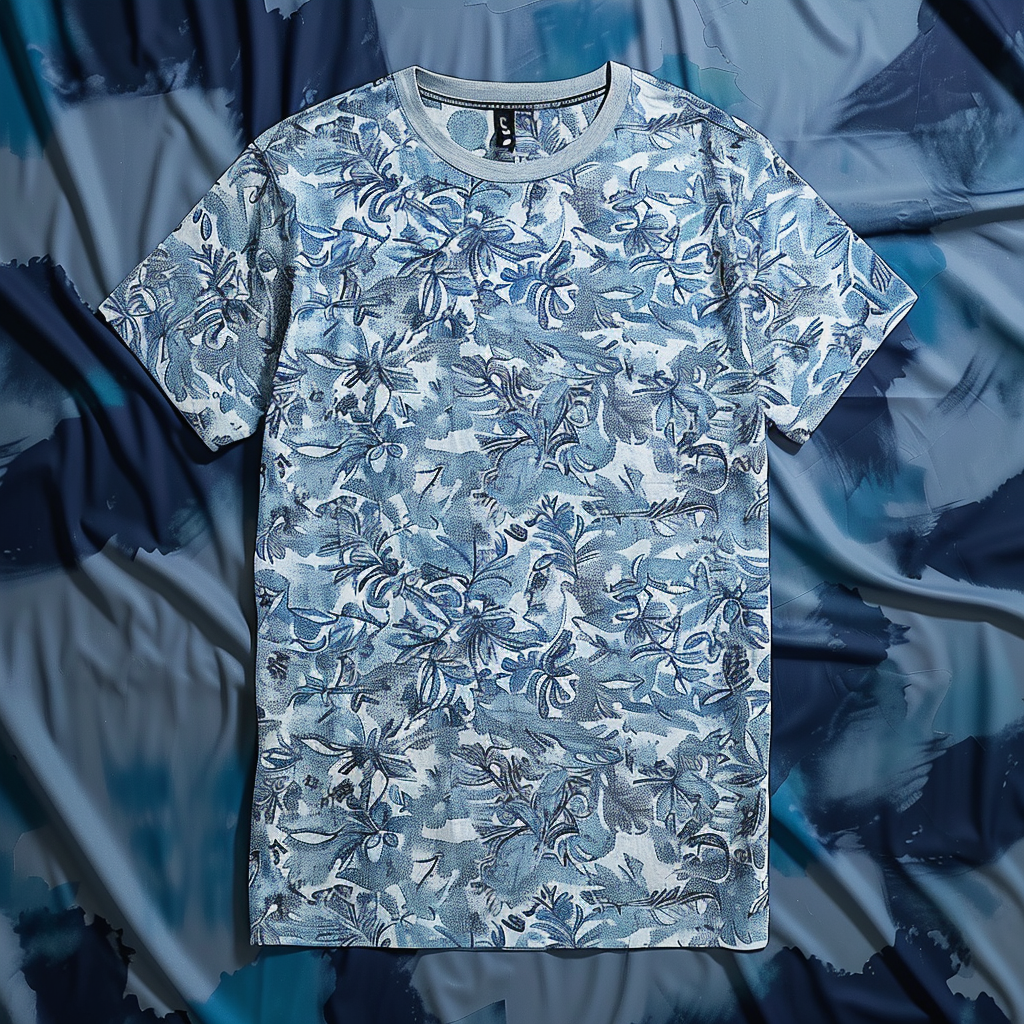 TomsloverMen's casual short-sleeved pullover Printed Tee shirt