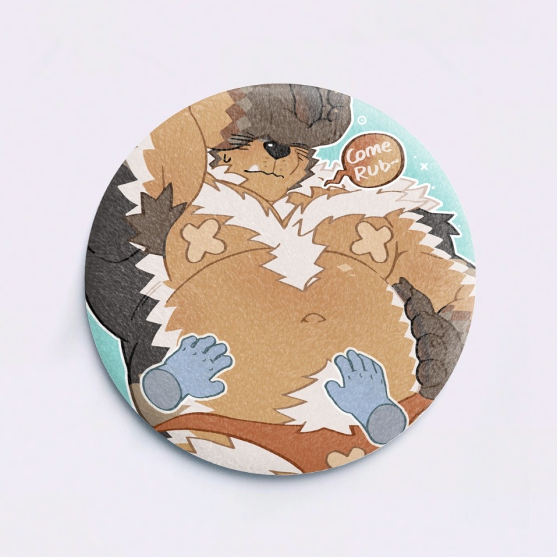 【BOOG】Furry Abdomen Plush Badges