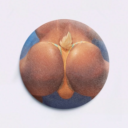 【Mamaduo】Furry Butt Plush Badges