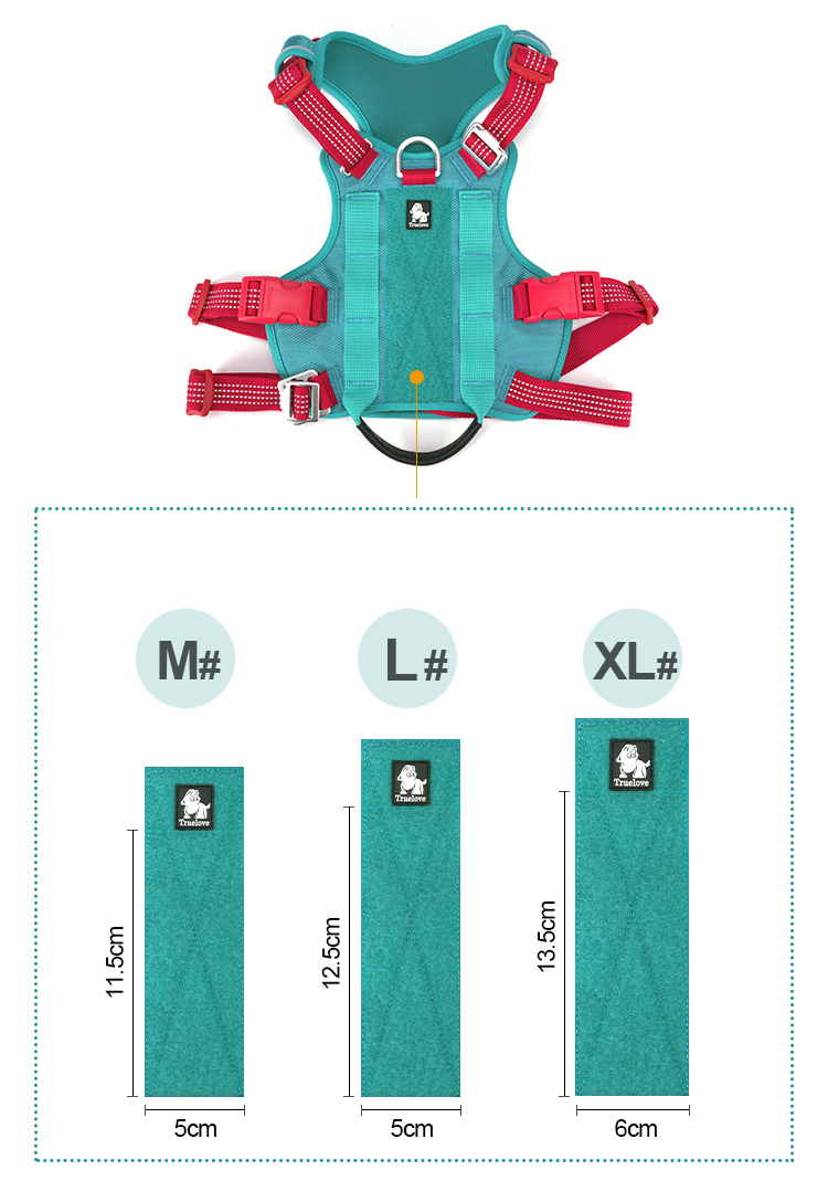 Truelove Escape-proof Reflective Tactic Dog Harness (TLH7011)