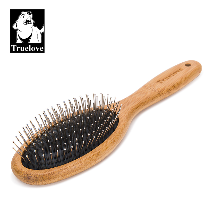 Truelove Premium Pet Grooming Comb: Bamboo Craftsmanship with Stainles