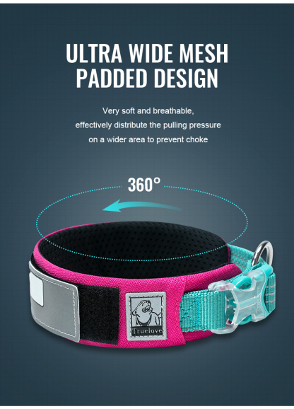 Truelove High Quality Multifunctional Personalized Dog Collar Soft Pet Collar Tactical (TLC5611)