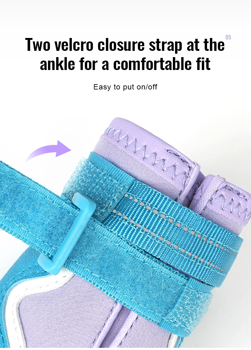 Truelove Outdoor Safety Shoes Reflective Straps and TPR Sole Waterproof Pet Shoes (TLS3963)