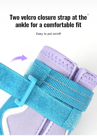 Truelove Outdoor Safety Shoes Reflective Straps and TPR Sole Waterproof Pet Shoes (TLS3963)