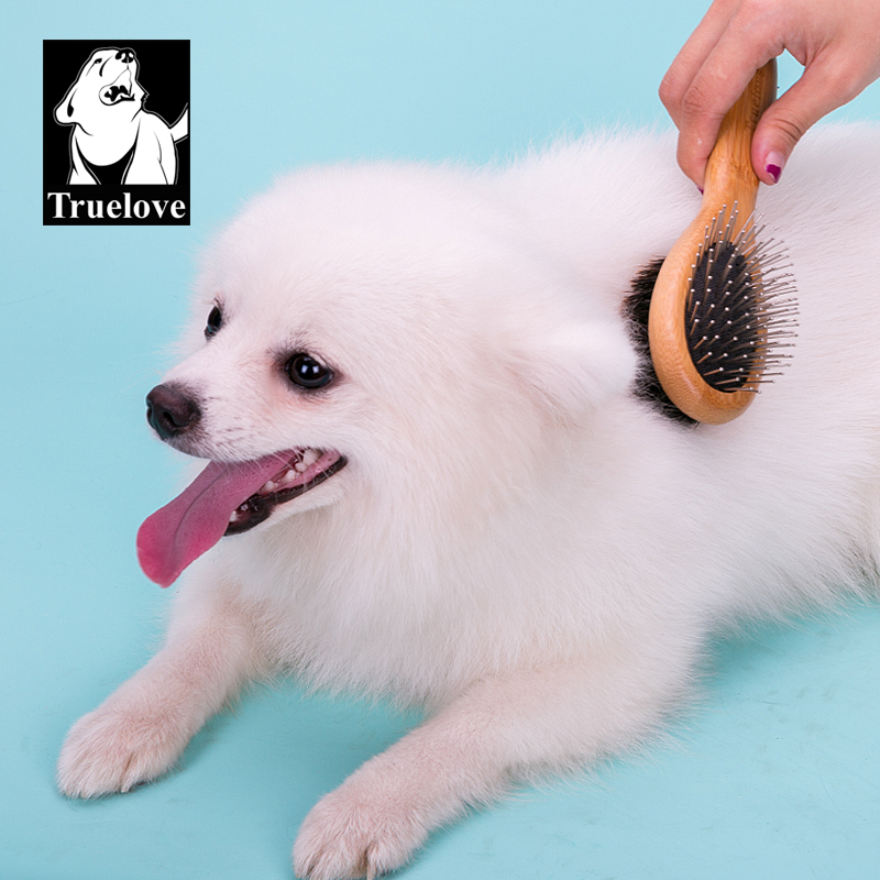 Truelove Ultimate Pet Brush: Bamboo Crafted & Boar Bristle Infused for Gentle Grooming (TLK23131)