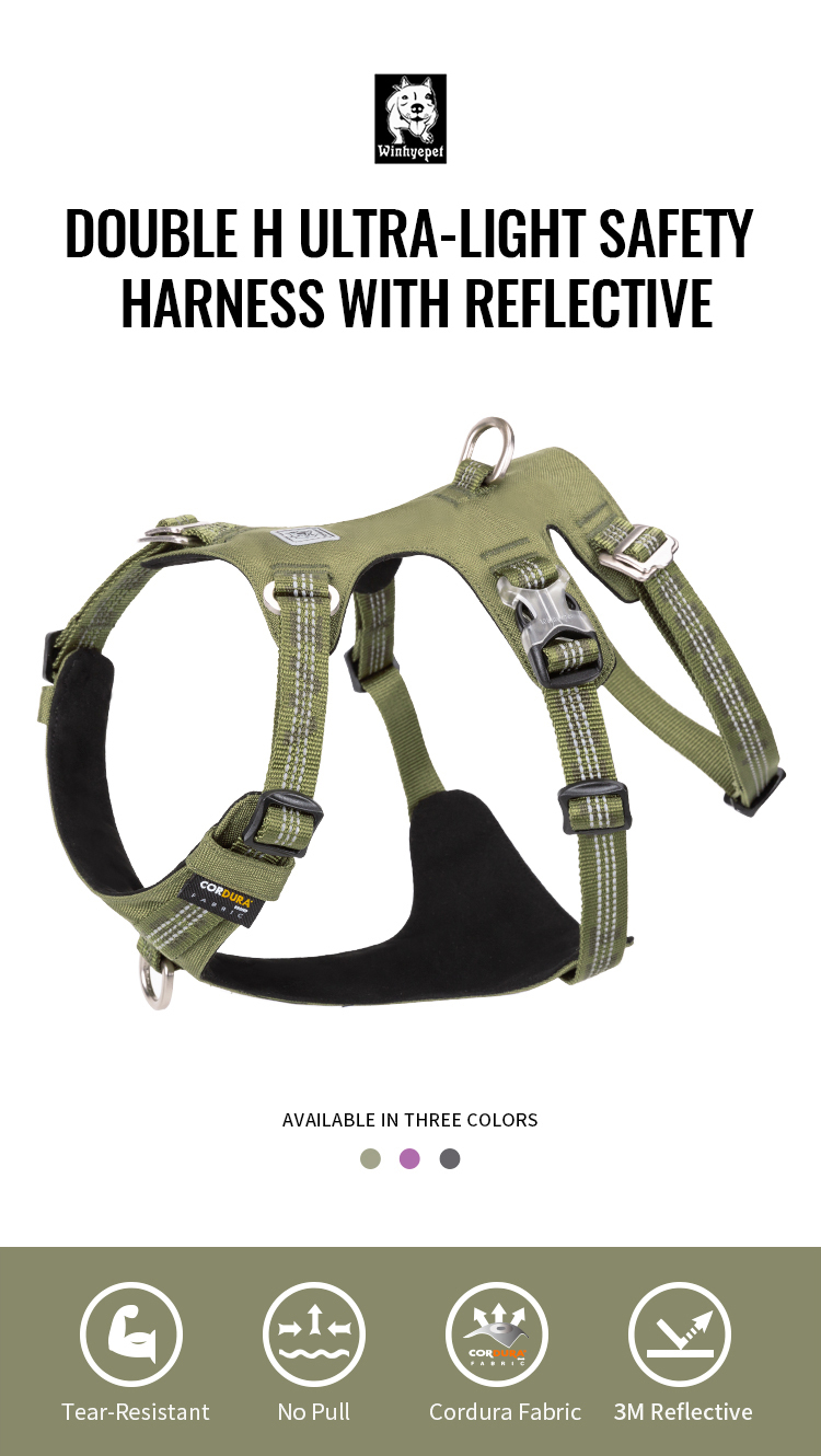 Winhyepet Double H Ultra-Light Safety Harness with reflective (YH1808)