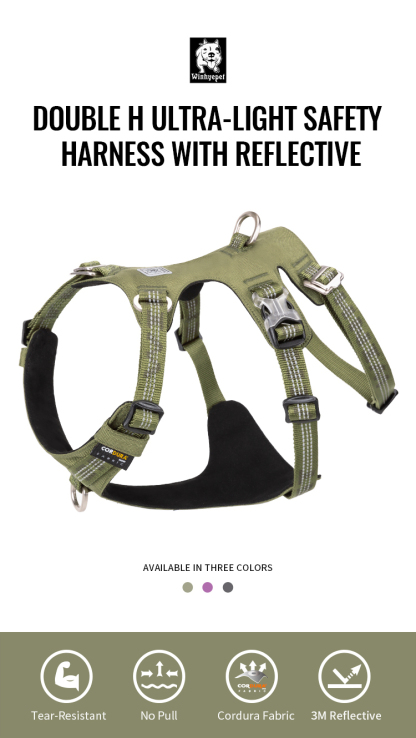 Winhyepet Double H Ultra-Light Safety Harness with reflective (YH1808)