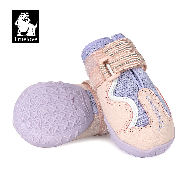 Truelove Breathable Mesh & Leather Outdoor Pet Shoes for Enhanced Paw Protection (TLS3962)