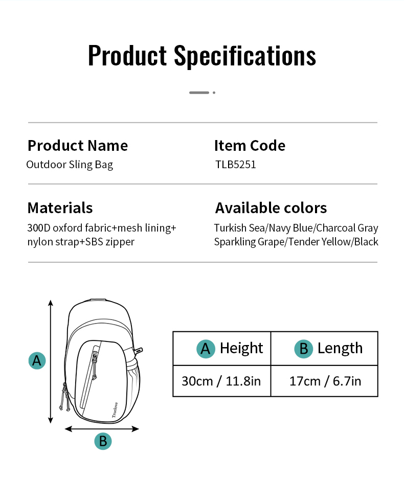 Truelove Outdoor Sling Bag (TLB5251)
