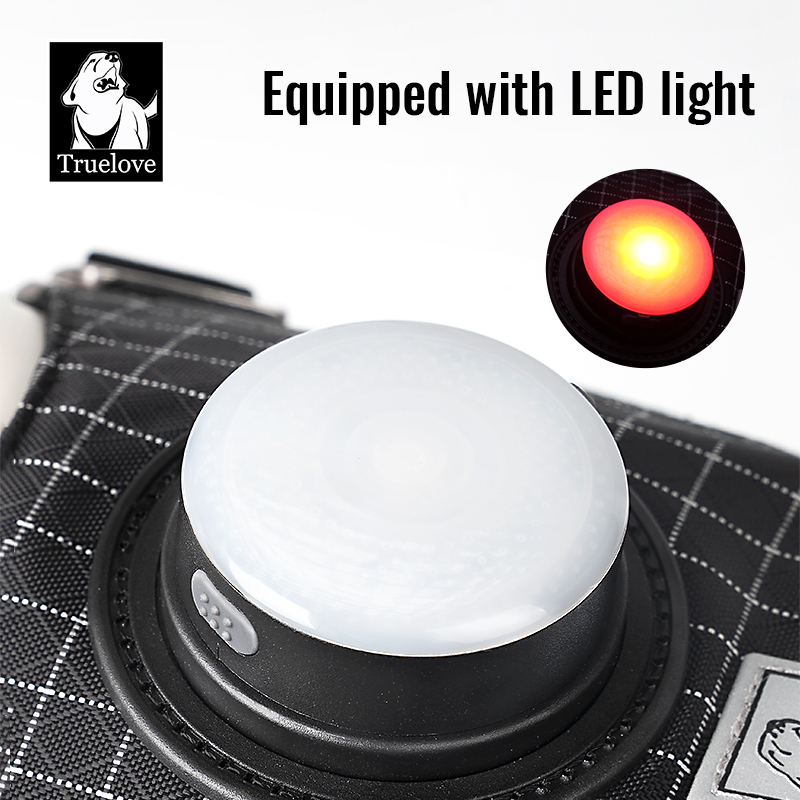 Truelove High-Tech Harness with LED Light and GPS Tracker Holder Innovative Harness
