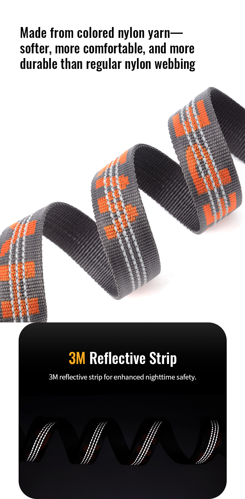 Winhyepet Multi-handle dog leash with reflective (YL1832)