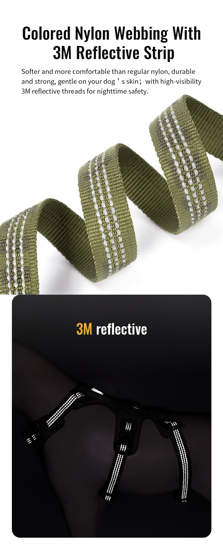 Winhyepet Double H Ultra-Light Safety Harness with reflective (YH1808)