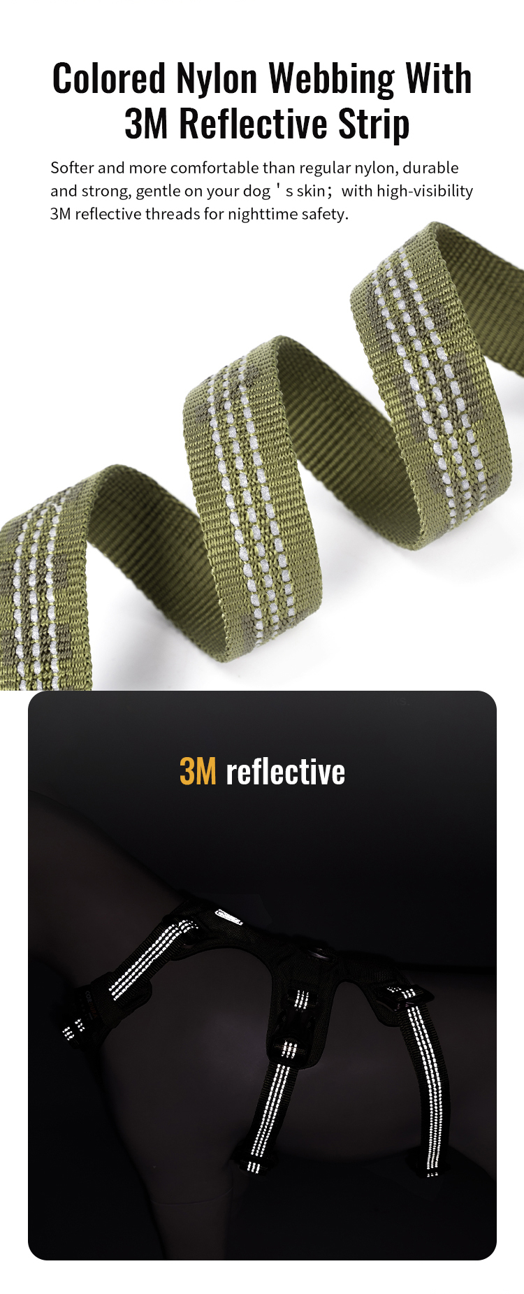 Winhyepet Double H Ultra-Light Safety Harness with reflective (YH1808)