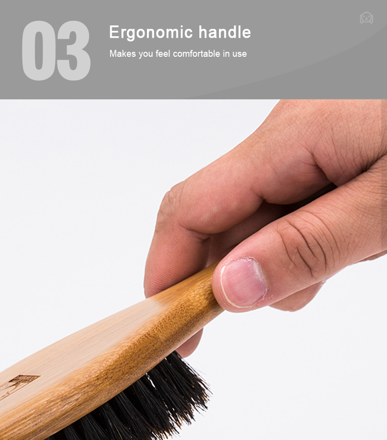 Truelove NatureTouch: Bamboo Handled Brush with Authentic Boar Bristles for Pets (TLK21131)