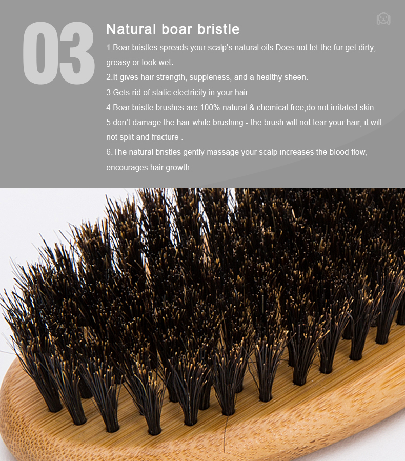 Truelove Ultimate Pet Brush: Bamboo Crafted & Boar Bristle Infused for Gentle Grooming (TLK23131)