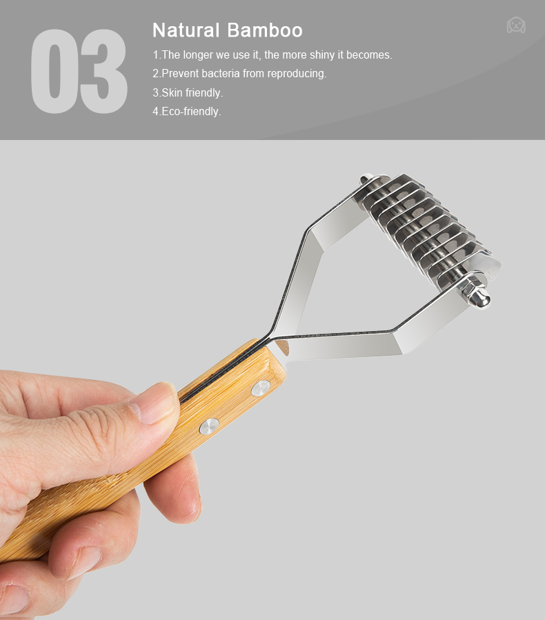 Truelove Natural Shine Bamboo Comb: Safe & Effective for Molting Hair (TLK25131)