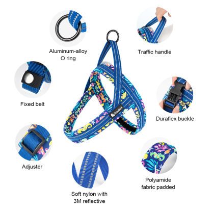 Truelove Adjustable Durable Harness with Reflective Webbing Soft Padded Harness