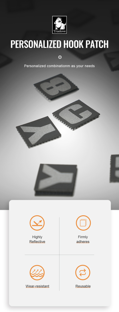 Truelove Personalized Reflective Patch for Enhanced Nighttime Safety (TLV2301)