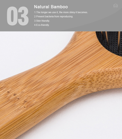 Truelove Premium Pet Grooming Comb: Bamboo Craftsmanship with Stainless Steel Precision (TLK19131)