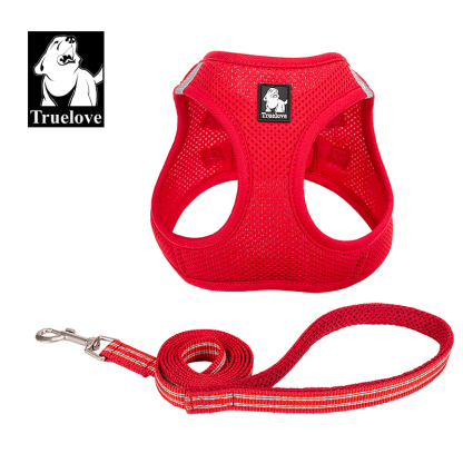 Truelove Nylon Solid Color Dog Harness Vest for Training Puppy Walking