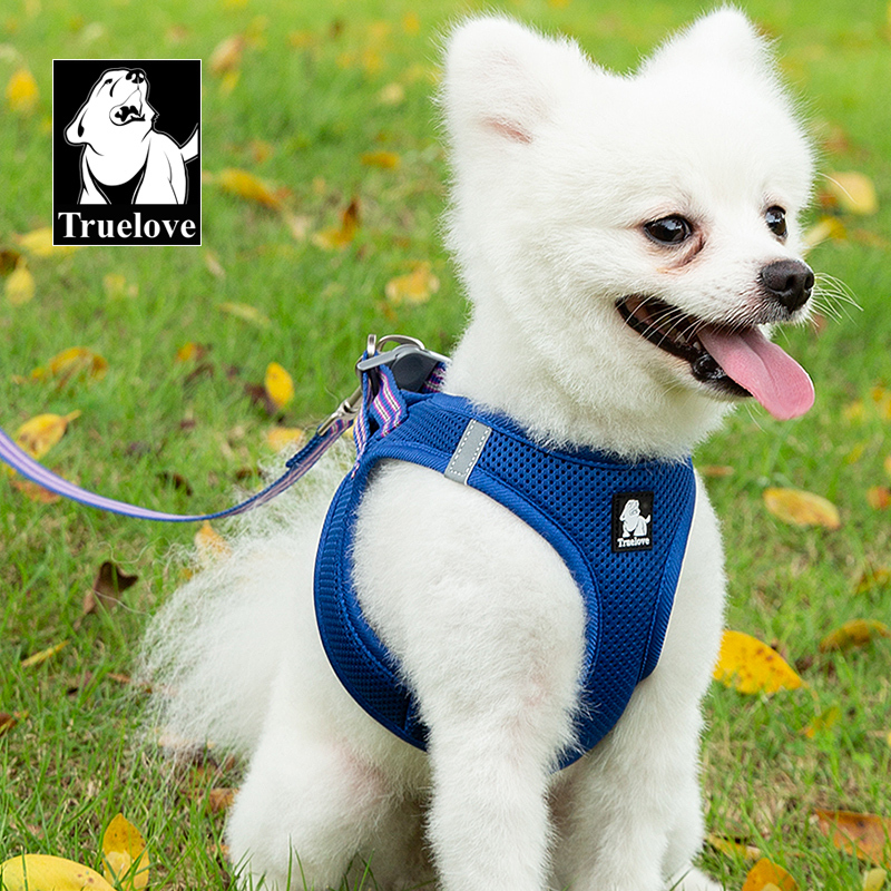 Truelove Nylon Solid Color Dog Harness Vest for Training Puppy Walking