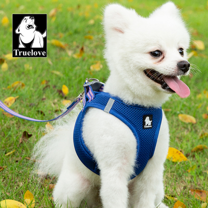 Truelove Nylon Solid Color Dog Harness Vest for Training Puppy Walking