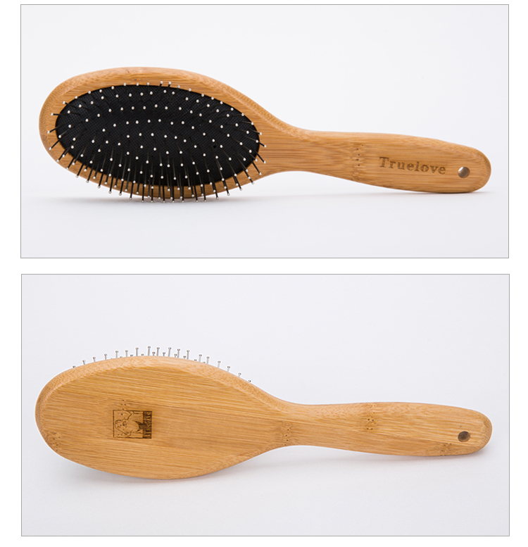 Truelove Premium Pet Grooming Comb: Bamboo Craftsmanship with Stainless Steel Precision (TLK19131)