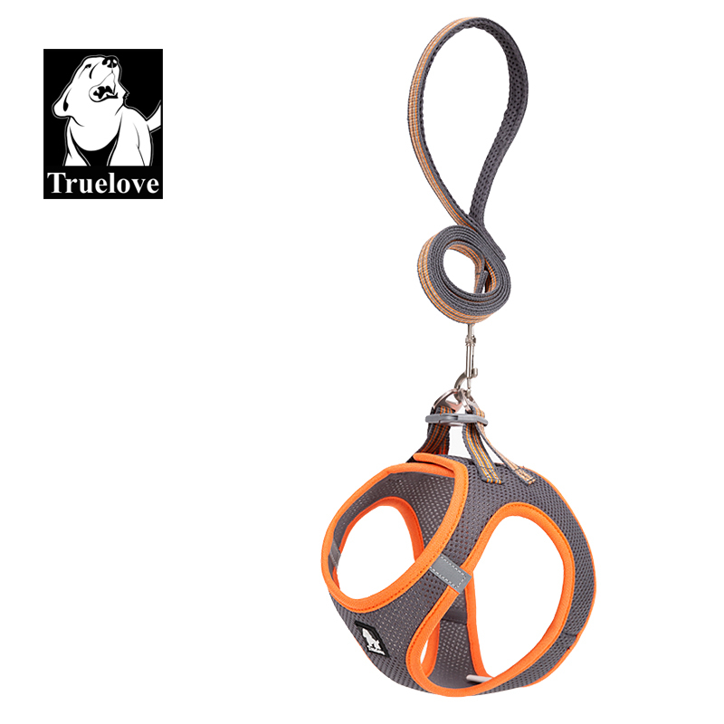Truelove Nylon Solid Color Dog Harness Vest for Training Puppy Walking