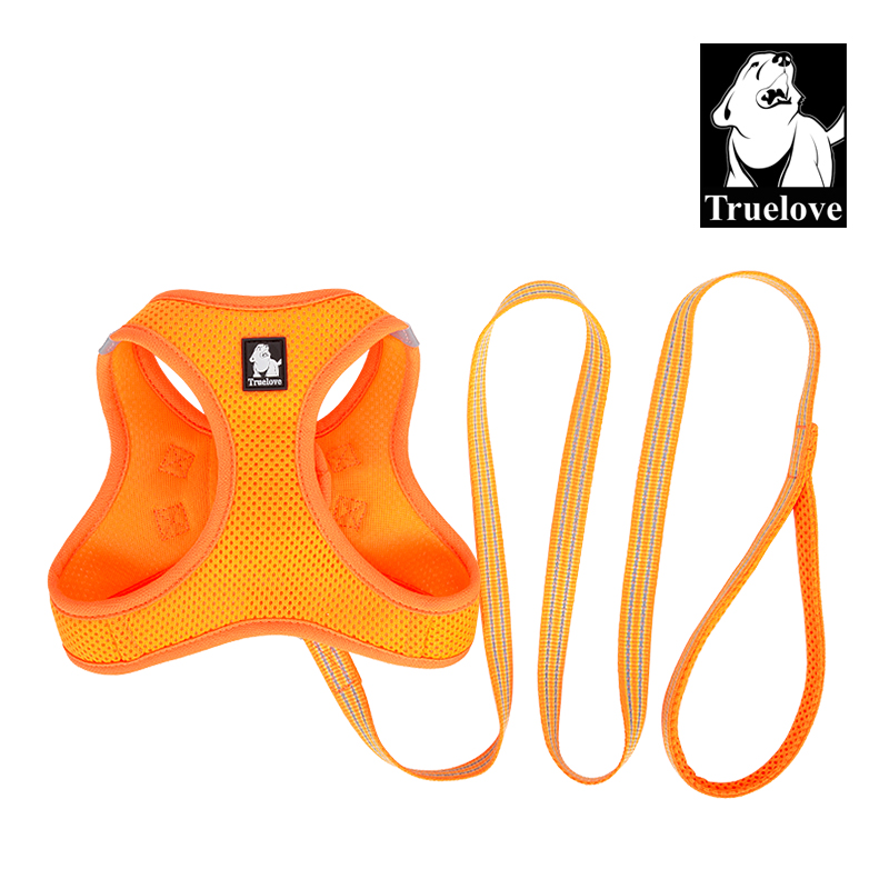 Truelove Nylon Solid Color Dog Harness Vest for Training Puppy Walking