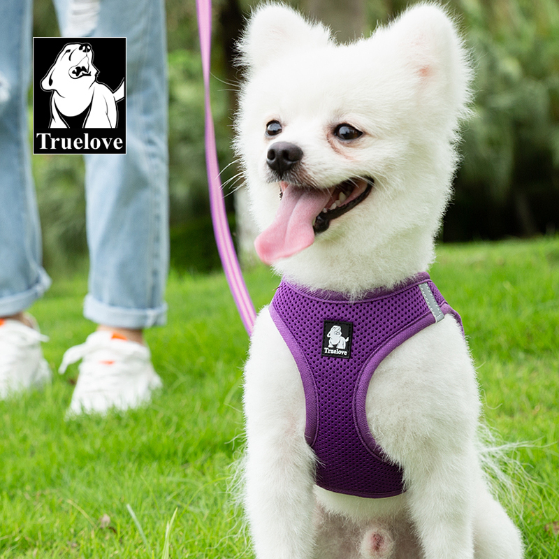 Truelove Nylon Solid Color Dog Harness Vest for Training Puppy Walking