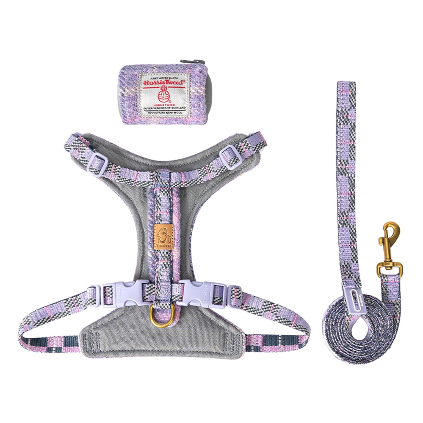 Truelove Comfort Fashionable Series Harness Leash Suit Convenient Poop Bag Dispenser (TLH2912)