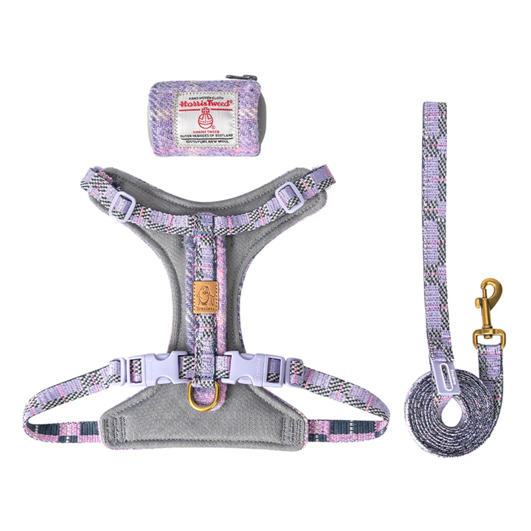 Truelove Comfort Fashionable Series Harness Leash Suit Convenient Poop Bag Dispenser (TLH2912)