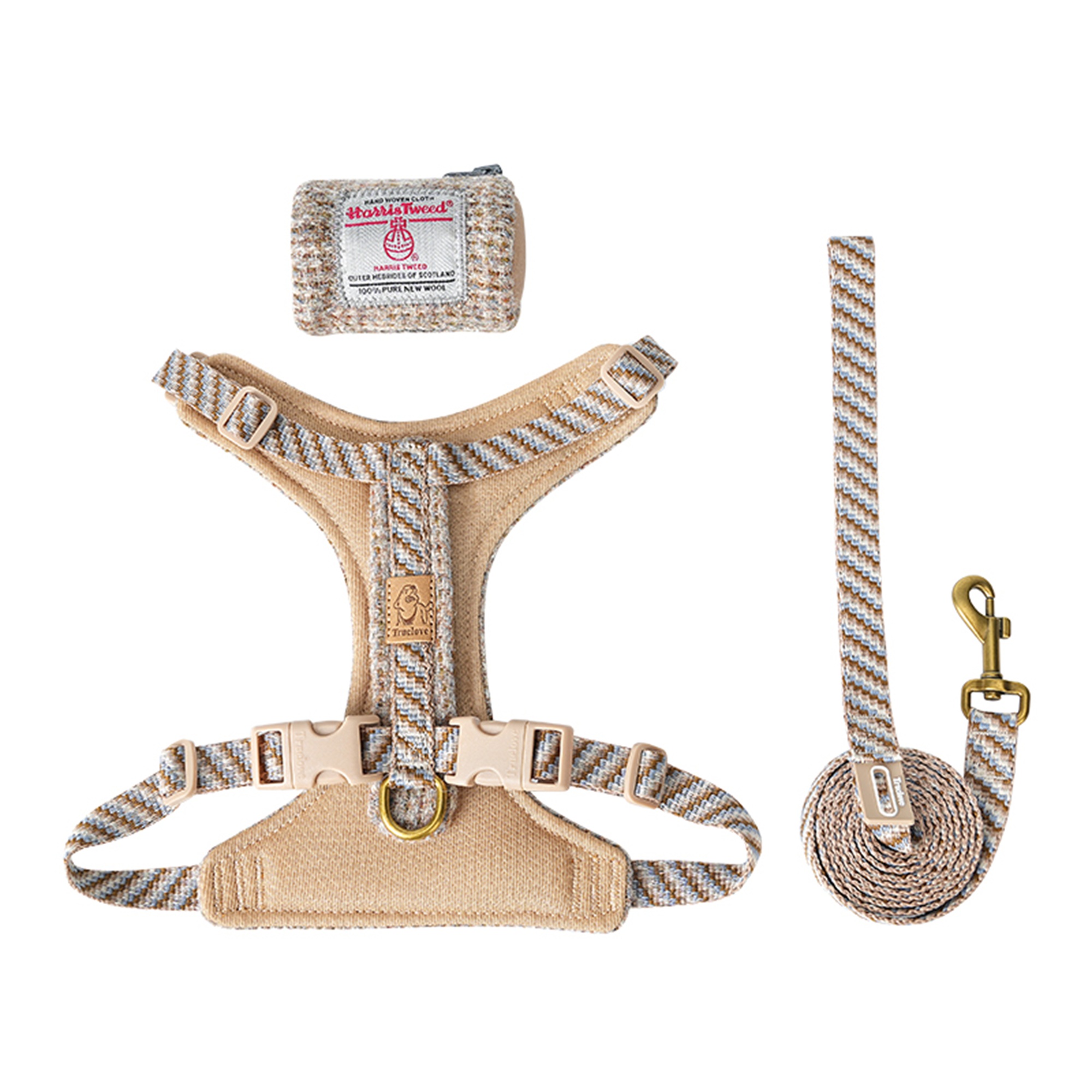 Truelove Comfort Fashionable Series Harness Leash Suit Convenient Poop Bag Dispenser (TLH2912)