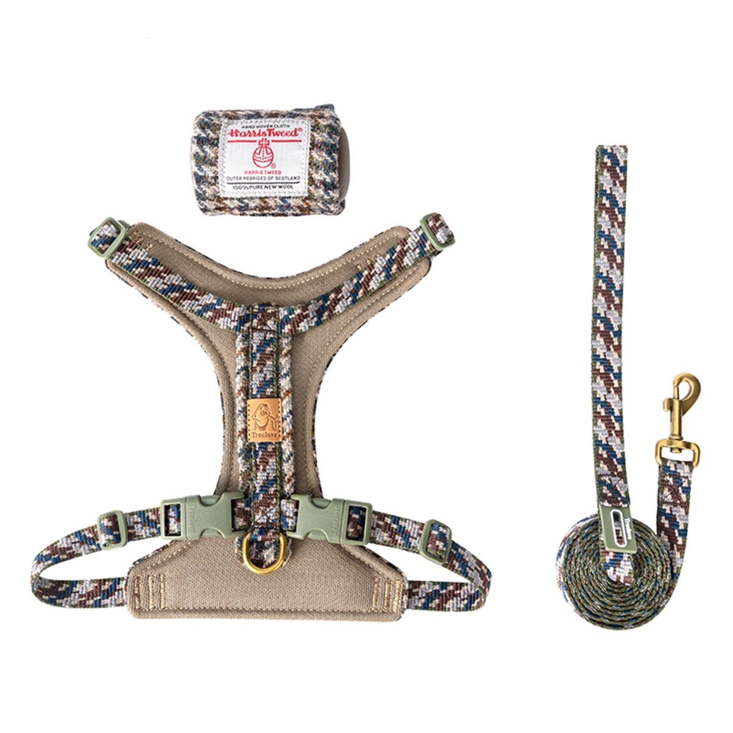 Truelove Comfort Fashionable Series Harness Leash Suit Convenient Poop Bag Dispenser (TLH2912)