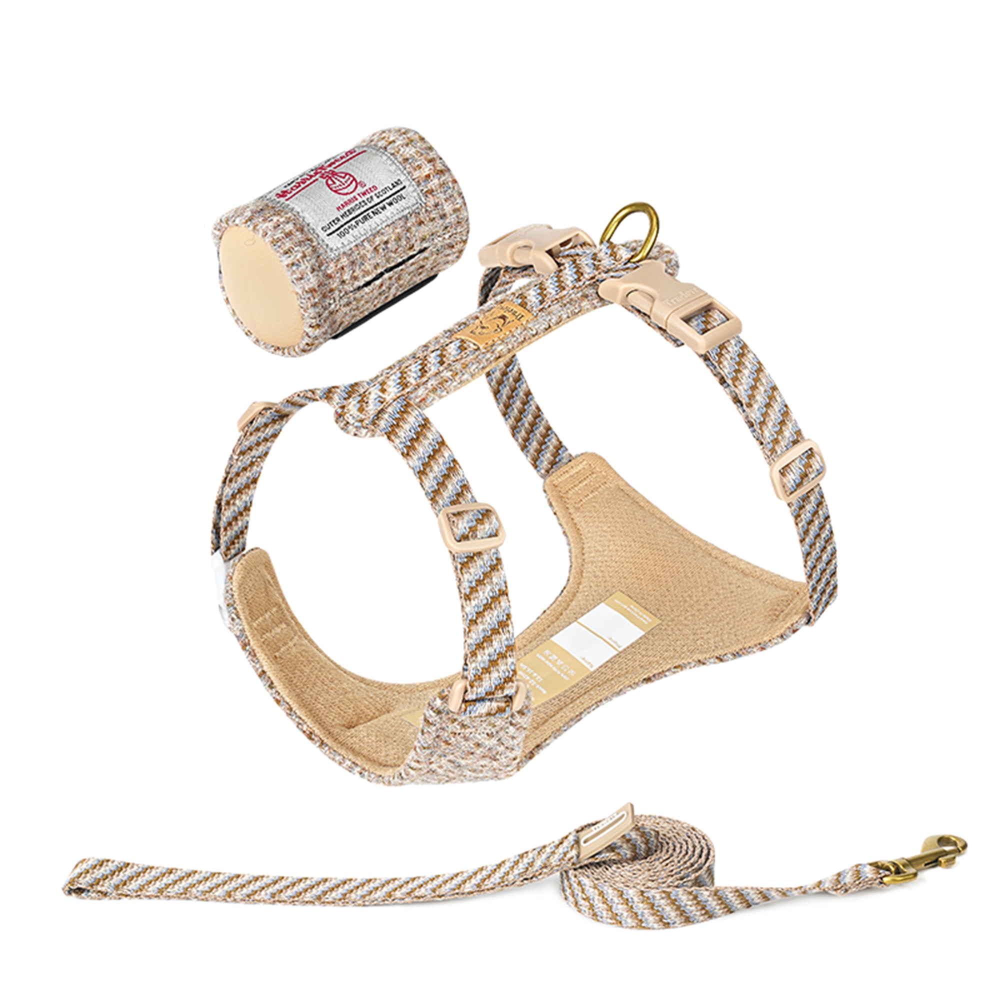 Truelove Comfort Fashionable Series Harness Leash Suit Convenient Poop Bag Dispenser (TLH2912)