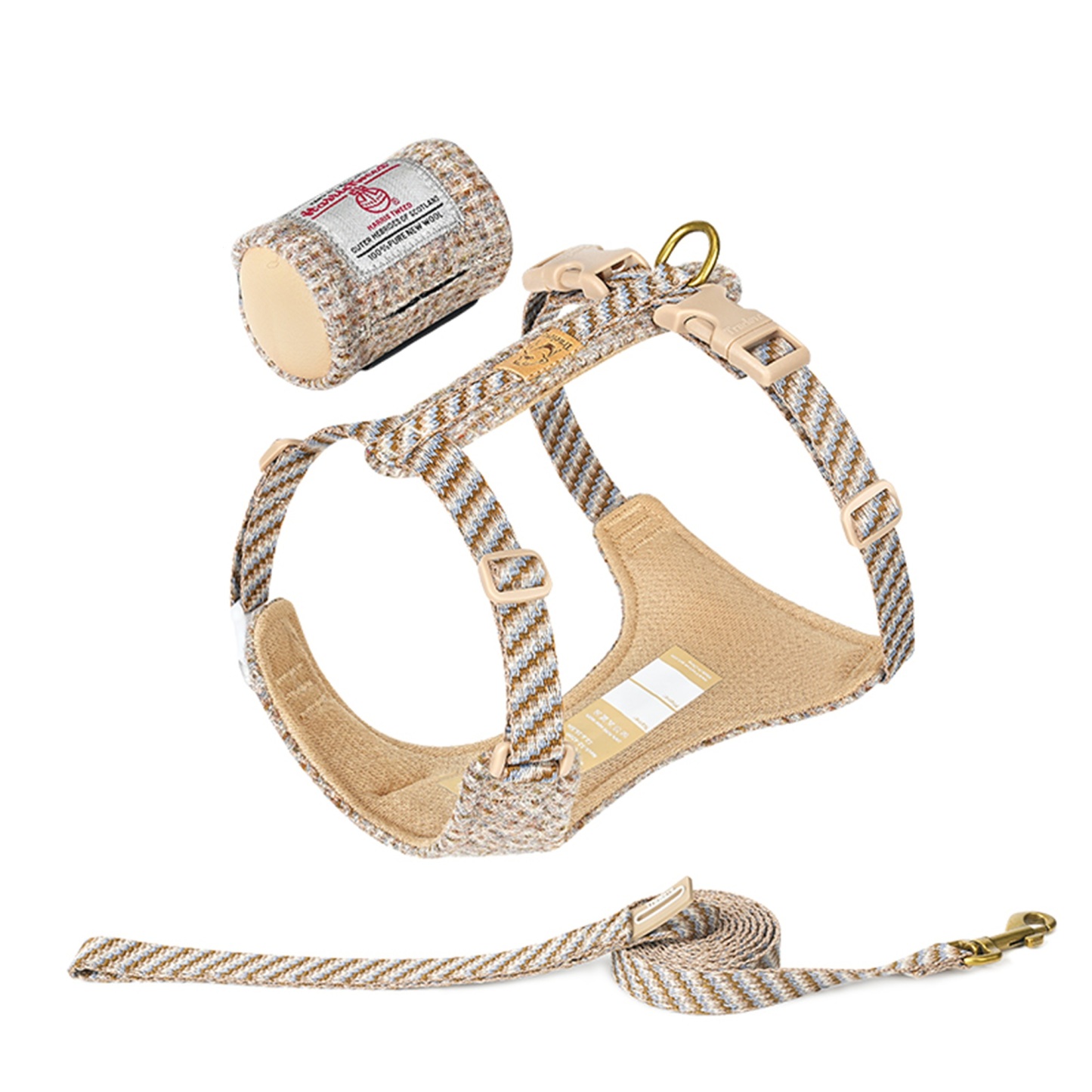 Truelove Comfort Fashionable Series Harness Leash Suit Convenient Poop Bag Dispenser (TLH2912)